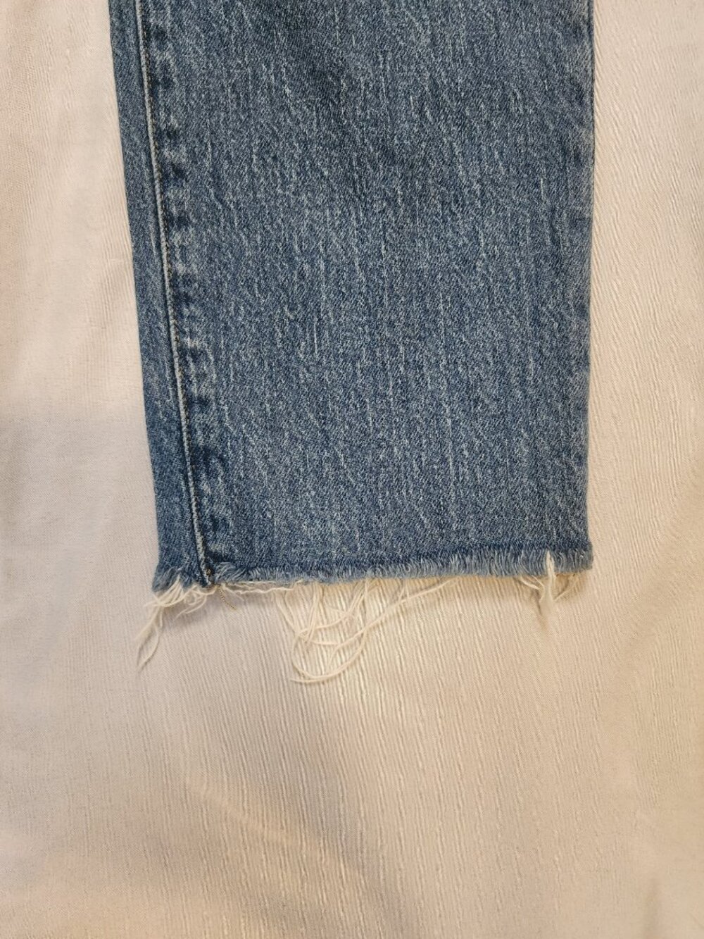 Madewell The Perfect Vintage Jean 29 High Rise Raw Hem Light Wash Straight - Picture 2 of 13